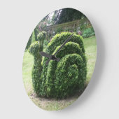 Grande Horloge Ronde Topiary snail cute (Angle)