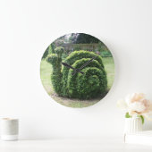 Grande Horloge Ronde Topiary snail cute (Maison)