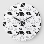 Grande Horloge Ronde Tortue noire (Recto)