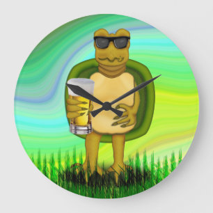 Grande Horloge Ronde Tortue soif