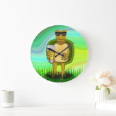Grande Horloge Ronde Tortue soif (Maison)