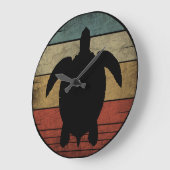 Grande Horloge Ronde TORTUE vintage (Angle)