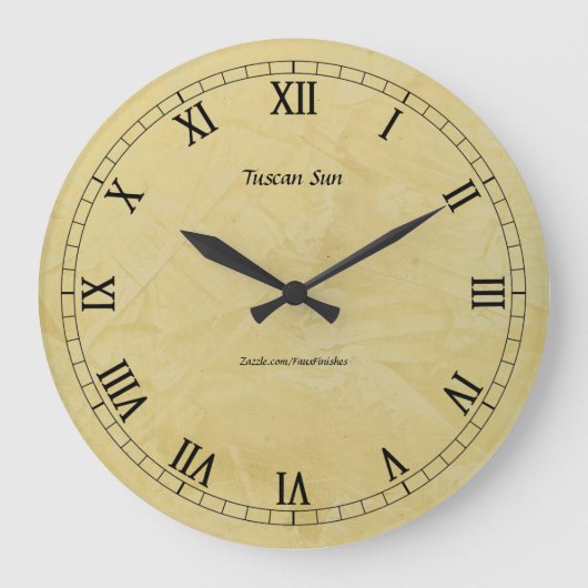 Grande Horloge Ronde Toscane Sun Faux Finition 2.0 (Recto)