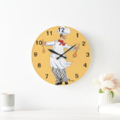 Grande Horloge Ronde Tossing Wall Clock (Maison)