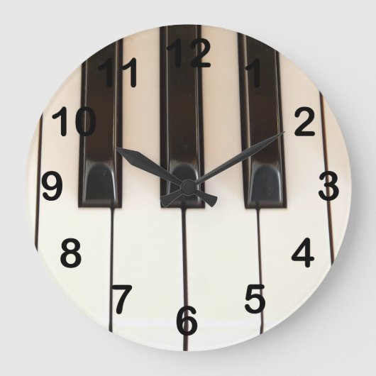 Grande Horloge Ronde Touches de piano (Recto)