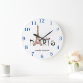 Grande Horloge Ronde Tour Eiffel Paris (Maison)