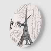 Grande Horloge Ronde Tour moderne d'Eiffel (Angle)