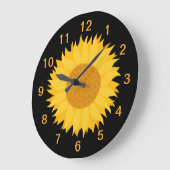 Grande Horloge Ronde Tournesol. (Angle)