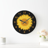 Grande Horloge Ronde Tournesol. (Maison)