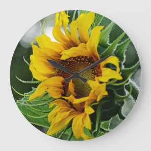 Grande Horloge Ronde Tournesol