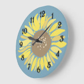 Grande Horloge Ronde Tournesol (Angle)