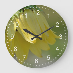 Grande Horloge Ronde Tournesol unique