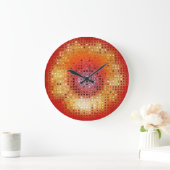 GRANDE HORLOGE RONDE TOURNESOLS (Maison)