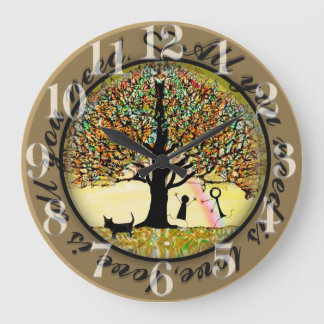 Grande Horloge Ronde Tout ce dont vous avez besoin, c'est un arbre de v