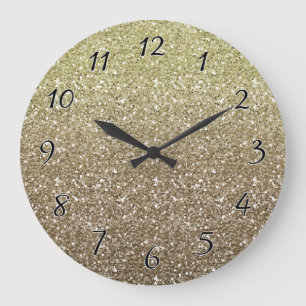 Grande Horloge Ronde Tout ce parties scintillantes