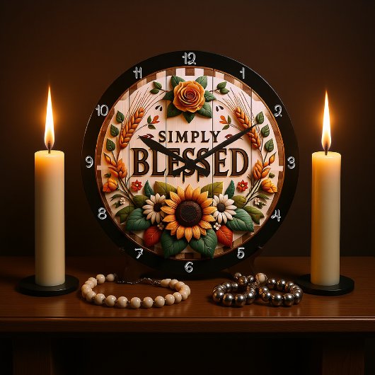 Grande Horloge Ronde Tout simplement béni