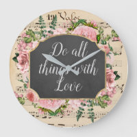 Toutes les choses avec amour Collage Vintage