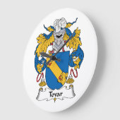 Grande Horloge Ronde Tovar Famille Crest (Angle)