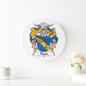 Grande Horloge Ronde Tovar Famille Crest (Maison)