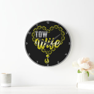 Grande Horloge Ronde Tow Wife : Coeur des chaînes