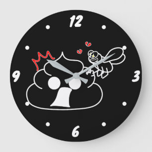 Grande Horloge Ronde Trahison - Brootsch le PooPoo