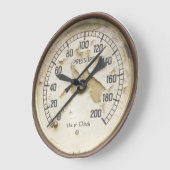 GRANDE HORLOGE RONDE TRAIN À VAPEUR (Angle)