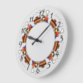 Grande Horloge Ronde Train Animé (Angle)