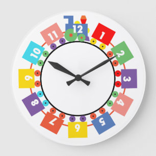 Grande Horloge Ronde Train de jouet