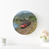 Grande Horloge Ronde Train de marchandises à Lorch, sur le Rhin (Maison)