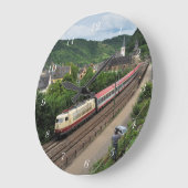 Grande Horloge Ronde Train de voyageurs à Saint-Goar (Angle)