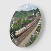 Grande Horloge Ronde Train de voyageurs à Saint-Goar (Angle)