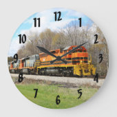 Grande Horloge Ronde Train Diesel Colorful (Recto)