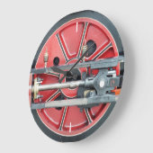 GRANDE HORLOGE RONDE TRAINS À VAPEUR (Angle)