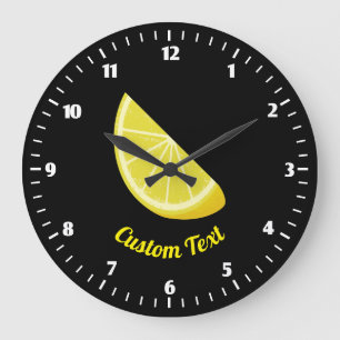 Grande Horloge Ronde Tranche de citron