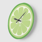 Grande Horloge Ronde Tranches de chaux (Angle)