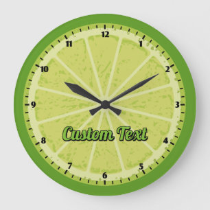 Grande Horloge Ronde Tranches de chaux