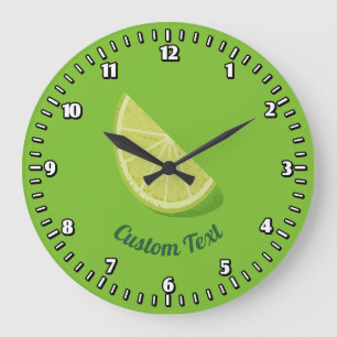 Grande Horloge Ronde Tranches de chaux