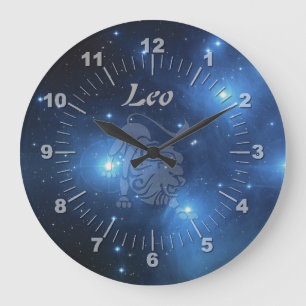 Grande Horloge Ronde Transparent Léo