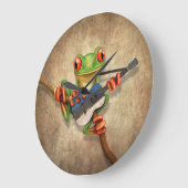 Grande Horloge Ronde Tree Frog Playing (Angle)
