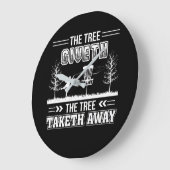 Grande Horloge Ronde Tree Giveth Tree Taketh Away Disc (Angle)