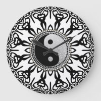 Tribal Black+White YinYang Équilibrer votre temps