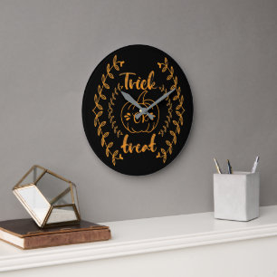 Grande Horloge Ronde Tricoter ou traiter dans un cadre plante
