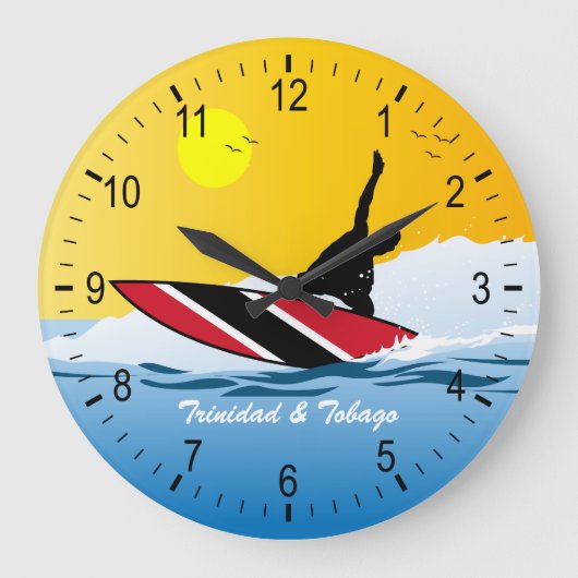 Grande Horloge Ronde Trinité-et-Tobago Surfer (Recto)