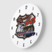 Grande Horloge Ronde Trio de l'itinéraire 66 (Angle)