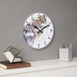 Grande Horloge Ronde Trio des loups