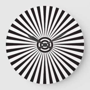 Grande Horloge Ronde Trippy Bullseye