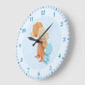 Grande Horloge Ronde Trois amis adorables d'ours (Angle)