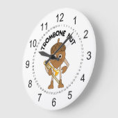 Grande Horloge Ronde Trombone Nut Text (Angle)