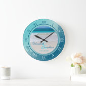 Grande Horloge Ronde Tropcal Beach (Maison)