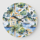 Grande Horloge Ronde Tropical Méditerranéen   (Recto)